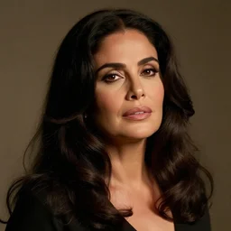 Portrait of Selma Hayek in pulp Fiction