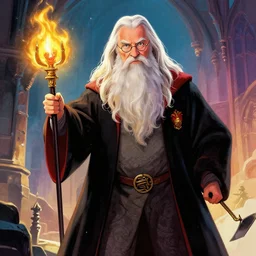 use the force harry potter! \ : gandalf, colorful digital illustration by mad dog jones