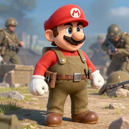 mario as a world war 1 soldier