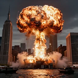 new york city destroyed with a nuclear blast