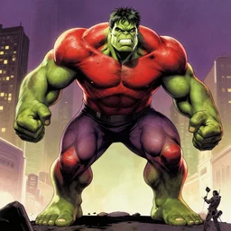 Red Hulk by Beksinski, Luis Royo
