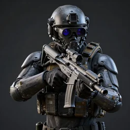 night vision goggles tactical future combat operative soldier forces mechanical digital painting highly detailed render 4 k 8 k hd trending on artstation