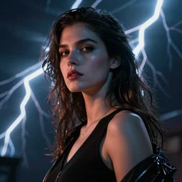 woman portrait, blade runner style , trending on artstation, dramatic lightning