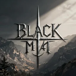 black metal band logo, metal font, unreadable, futuristic font christophe szpajdel