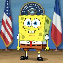 spongebob as the president of the united states, 8 k
