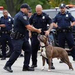 pitbull police altercation