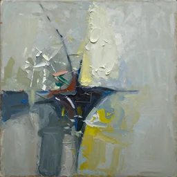 john Hamm abstractly and expressively painted in very thick impasto oils