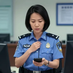 police psychologist dr. tracy wong, who holds a dark secret. digital art
