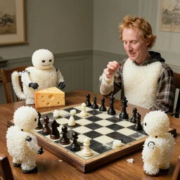 the james ensor cheese nightmare about rice chess, which is played by the rice robots