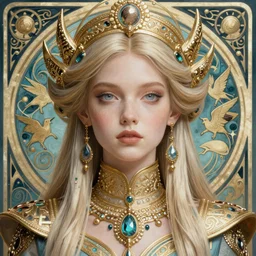 detailed realistic beautiful young groovypunk queen of jupiter in full regal attire. face portrait. art nouveau, symbolist, visionary, baroque, giant fractal details. horizontal symmetry by zdzisław beksinski, iris van herpen, raymond swanland and alphonse mucha. highly detailed, hyper - real, beautiful