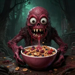 cereal monster, deformed, silent hill + resident evil + half - life monster design