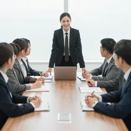 stock photo of a business meeting