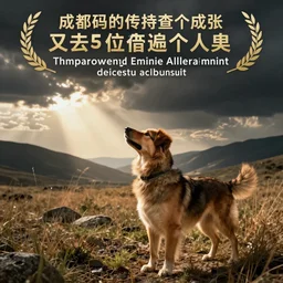 a movie poster about a dog that can communicate to humans