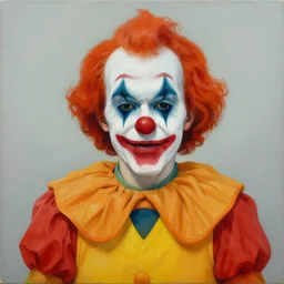 a painting of a clown by George Condo
