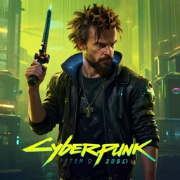 Peter Dinklage in cyberpunk 2077 poster