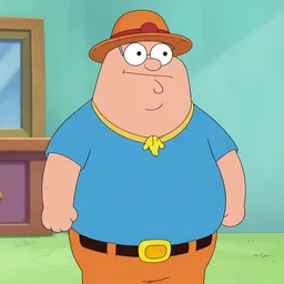 peter griffin in the style of one piece