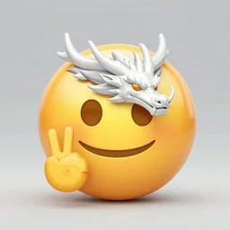 a majestic dragon, hd, high quality emoji
