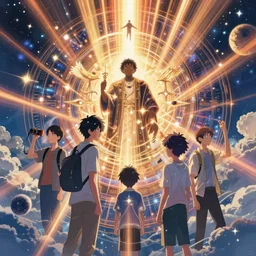the second coming of 2 1 savage by dan mumford, yusuke murata, makoto shinkai, ross tran, cosmic, heavenly, god rays, intricate detail, cinematic, 8 k, cel shaded, unreal engine, featured on artstation, pixiv