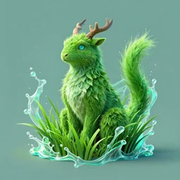 champion splashart of grass plant based spirit animal