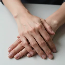 extremely detailed and anatomically accurate photograph by roger deakins of a woman's hands, folded. award - winning photograph vfx cgi. 3 5 mm shot on 7 0 mm, 8 k, photorealism. designed to help art students learn how to depict human hands correctly