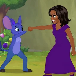 michelle obama punching sans from undertale