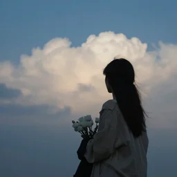 The night has carried away the white clouds, but the days are full of bitter twilight, we part so it will be better, we can’t get out of the darkness as a widow. Photorealistic. high resolution.