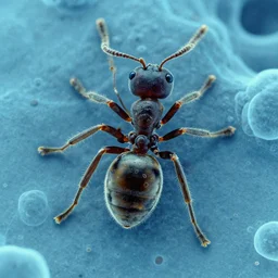 electron microscopy of an ant, by david lachapelle
