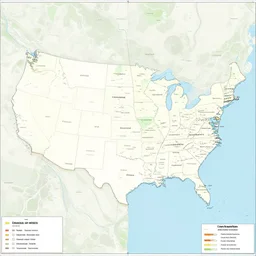 map of los angeles, place names, 4 k