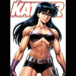 comic book cover art, by simon bisley!, in the style of heavy metal, depicting major motoko kusanagi, detailed!, muscle striations