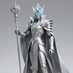 highly detailed magician god holding a divine staff character design, cyberpunk crystal helmet and armor, cape, warframe, magician style, cyberpunk, elegant, highly detailed, ray tracing, smooth, sharp focus, art by fenghua zhong, peter mohrbacher, ruan jia, liuyuan lange, akiya kageichi, ayami kojima, joseph leyendecker