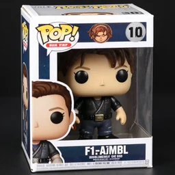 product still of Johnny Depp funko pop with box, 85mm f1.8