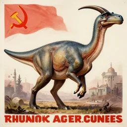 a detailed and complex, highly detailed, concept art, soviet propaganda poster depicting a dromaius in military uniform. marxism - leninism. painting by irakli toidze,