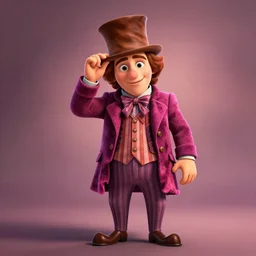 the notorious b. i. g. as willy wonka, animation pixar style, shaded lighting poster by magali villeneuve, artgerm, jeremy lipkin and michael garmash, rob rey and kentaro miura style, trending on art station