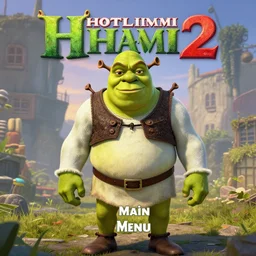 shrek, cover of Hotline Miami 2, Main Menu