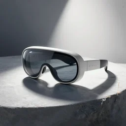 product photography of futuristic wearable display