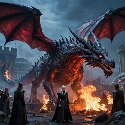The Night King's dragon burning down King's Landing as it should have been