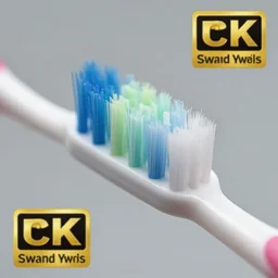 closeup macro photography of a toothbrush, trending, award winning, 4 k