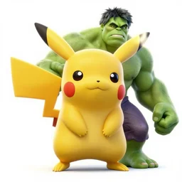 dynamic macro head portrait of beautiful hulked pikachu by cory walker and ryan ottley and jack kirby and barry windsor - smith, comic, illustration, photo real