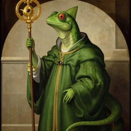 green lizard mage, giotto di bondone