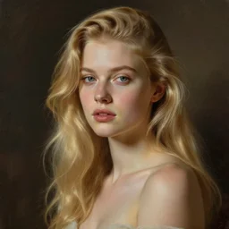 blond girl drawn by firolian