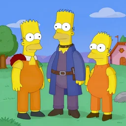 springfield in medieval times, the simpsons, digital art