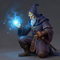 a wizard casting welding magic