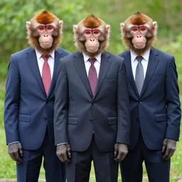 monkeys in suits