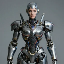 portrait of robot model, intricate, ( ( voltron features ) ), sharp focus, octane render, latina, detailed, beautiful, unreal engine, symmetrical!!, maybelline, sephora, loreal, artstation, art by artgerm, rossdraws, art by karol bak, makeup by pat mcgrath, cinematic, concept art, filmic, vsco