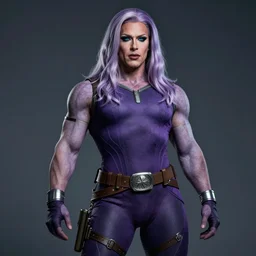 thanos as a drag queen, photorealistic, cinematic, studio lighting