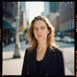 kodak portra 4 0 0, wetplate, 5 0 mm leica summicron f 1. 2, award - winning colour portrait by britt marling : sunlit view of the 6 th avenue