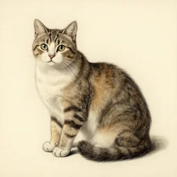 cat draw by leonard da vinci