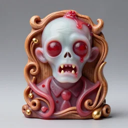 portrait of cranberry zombie magic made of soft translucent wax, wooden art nouveau swirls, strong subsurface scattering, smoke, tubes, gold elements, subsurface scattering, concept art by greg rutkowski, subsurface scattering, mystical colors, back light, rim light, dramatic lighting, 8 k, stunning scene, raytracing, octane render