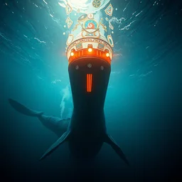movie film wide shot from bioshock, highly detailed, 4 k, underwater, art deco, whale, directed by david fincher