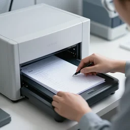 machine that uses AI to scan files and classify them accordingly, photograph